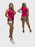Women Digital Print Golf Short Skort with Pockets - SK2013